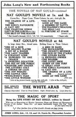 John Long Advert 1915 John Long Advert 1915
