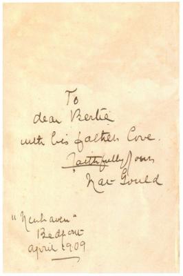 Book written inscription
