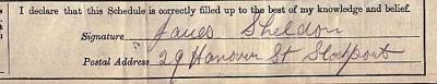 James Sheldon signature 1911