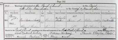 Bartram-Locking marriage 1911