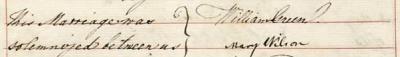 Mary Wilson marriage 1791